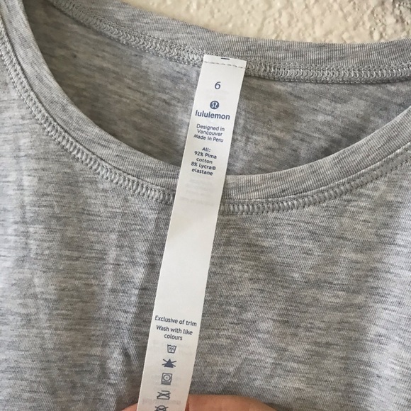 Lululemon Cinch It Tank Heathered Vapor - Picture 7 of 11